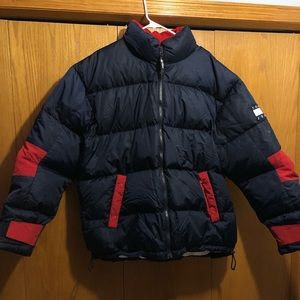 Mens Vintage Tommy Jeans Puffer Jacket Sz XL